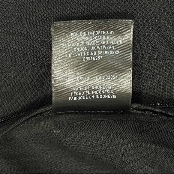 Maeve Anthropologie Becca Linen Blend Square Neck Puff Sleeve Blouse - Picture 6 of 11